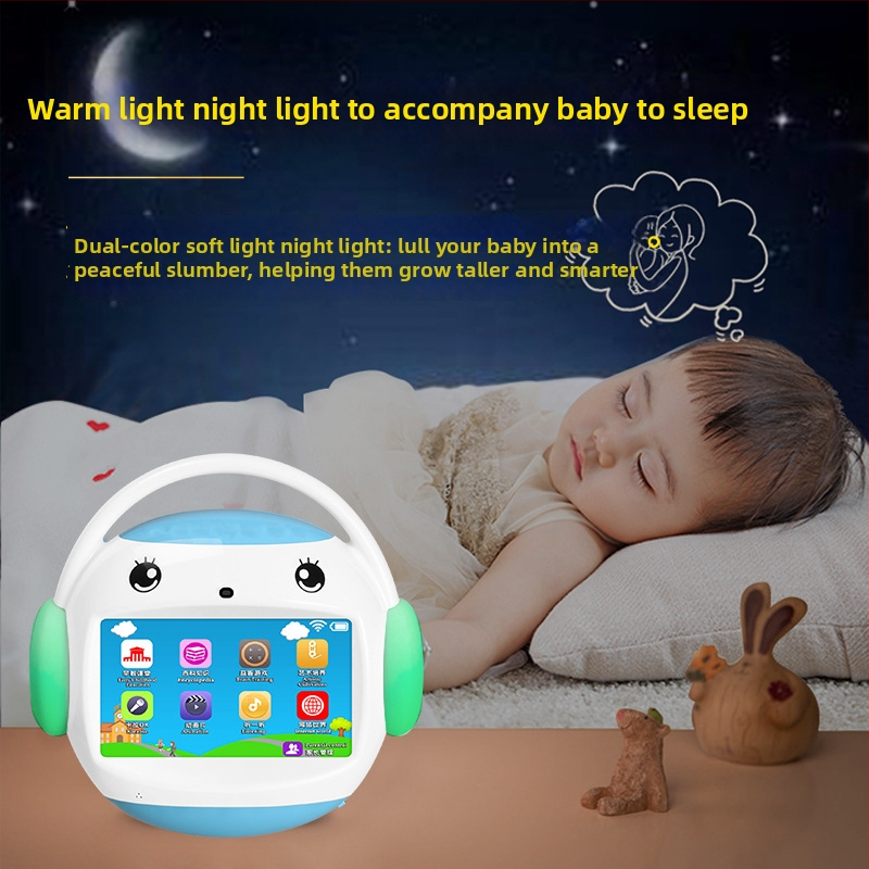 Μηχανή πρώιμης εκπαίδευσης για παιδιά με οθόνη LCD, επαναφορτιζόμενη μπαταρία, Wi-Fi και εφαρμογή, αναπαραγωγή MP3, 8GB μνήμη