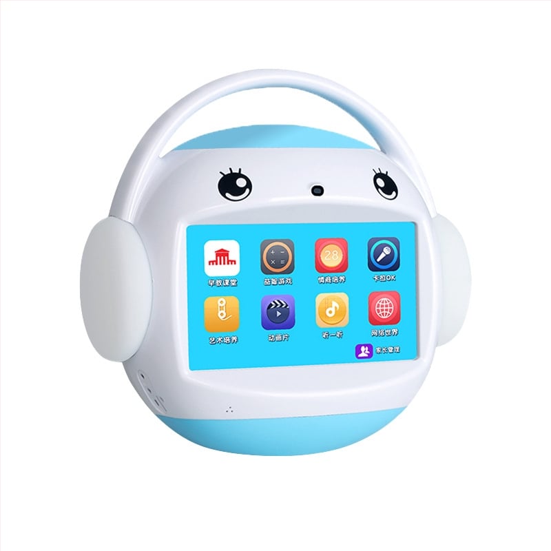 Μηχανή πρώιμης εκπαίδευσης για παιδιά με οθόνη LCD, επαναφορτιζόμενη μπαταρία, Wi-Fi και εφαρμογή, αναπαραγωγή MP3, 8GB μνήμη