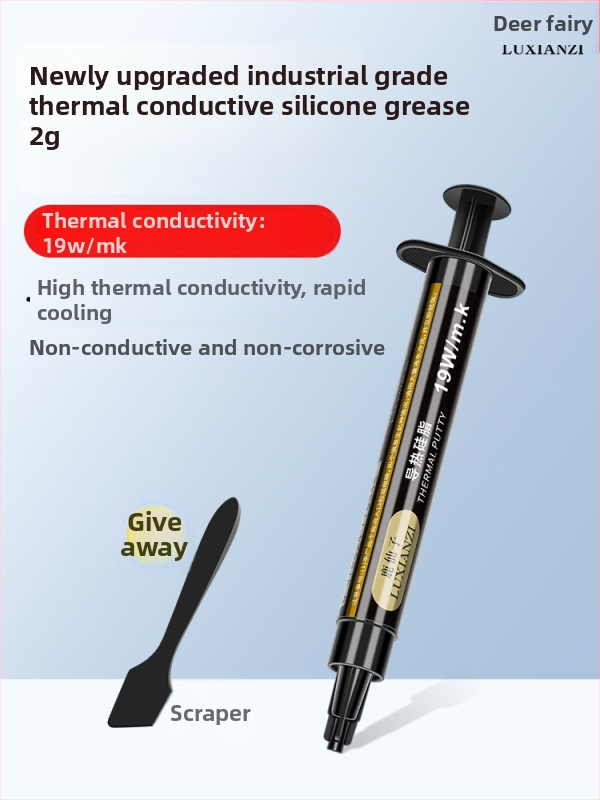 Deer Fairy CPU dzesēšanas silikona gels, 10W/mK, augsta temperatūras izturība, piemērots CPU, mātesplatēm un VRAM