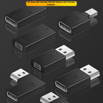 ESYNC DP na Mini DisplayPort adaptér, podporuje 8K@60Hz, výstup 1×2, puzdro z hliníkovej zliatiny