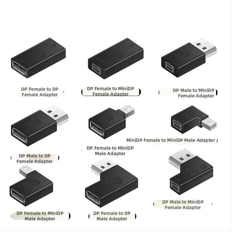 ESYNC DP na Mini DisplayPort adaptér, podporuje 8K@60Hz, výstup 1×2, puzdro z hliníkovej zliatiny