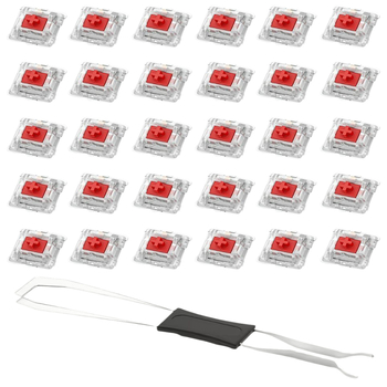 Kross-Stem mehāniski tastatūras slēdži ar taustiņu vāciņu izvilkšanas komplektu un slēdžu izvilkšanas komplektu (0.35 kg, izlaists 2023-09-14)