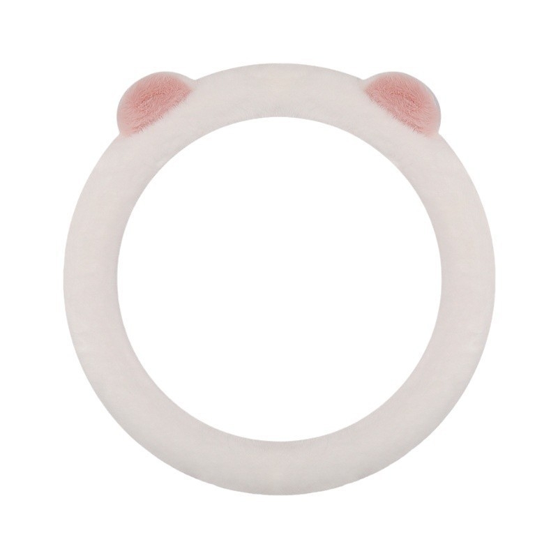 Husă de volan - stil minimalist, pluș artificial, utilizare de iarnă, potrivire universală cu majoritatea mașinilor