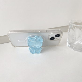 Suport de birou pentru telefon, extensibil, din plastic, stil desen animat