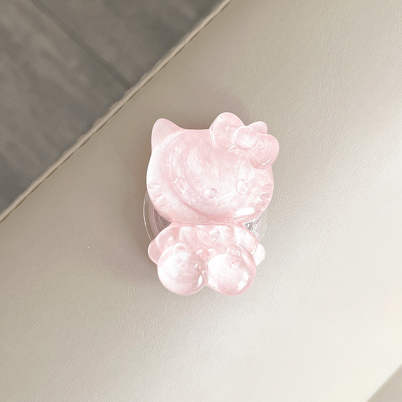 Suport de birou pentru telefon, extensibil, din plastic, stil desen animat