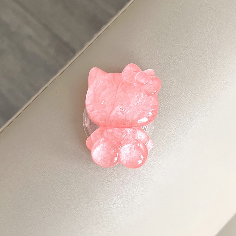 Suport de birou pentru telefon, extensibil, din plastic, stil desen animat