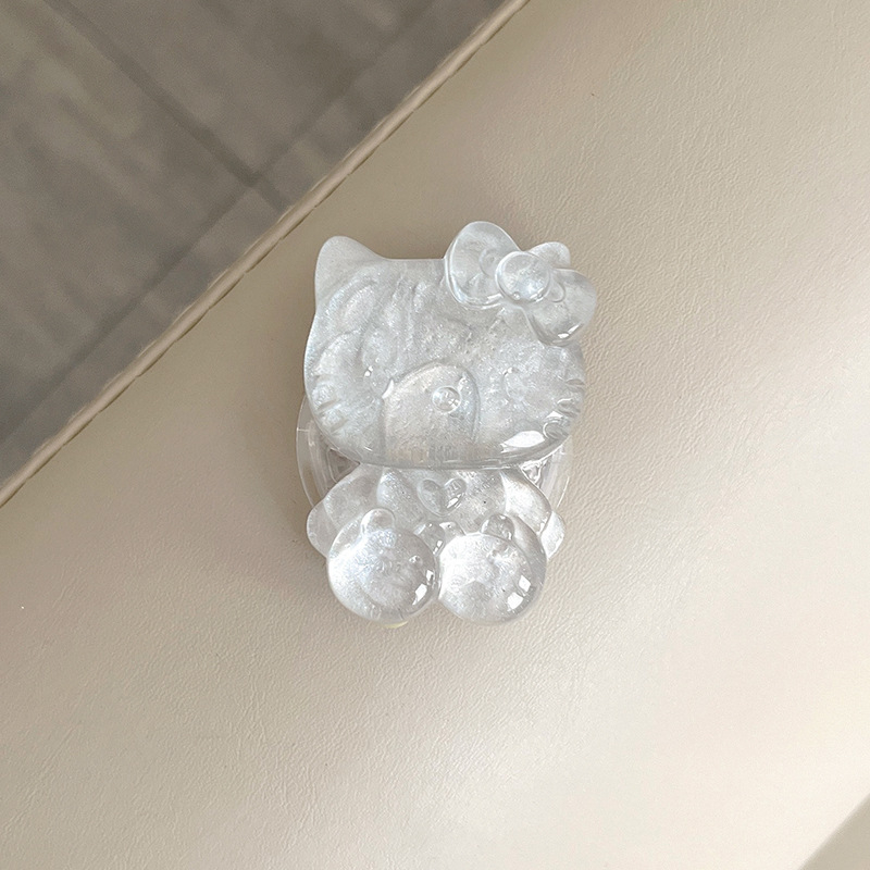 Suport de birou pentru telefon, extensibil, din plastic, stil desen animat