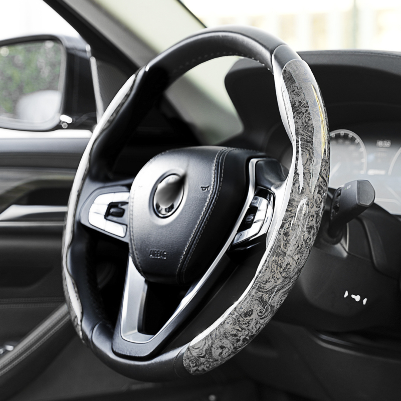 Cap volan cu model din lemn de piersic, pentru toate anotimpurile, antiderapant, ultra-subțire, material PVC