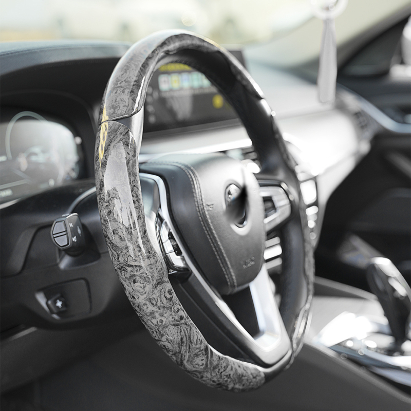 Cap volan cu model din lemn de piersic, pentru toate anotimpurile, antiderapant, ultra-subțire, material PVC