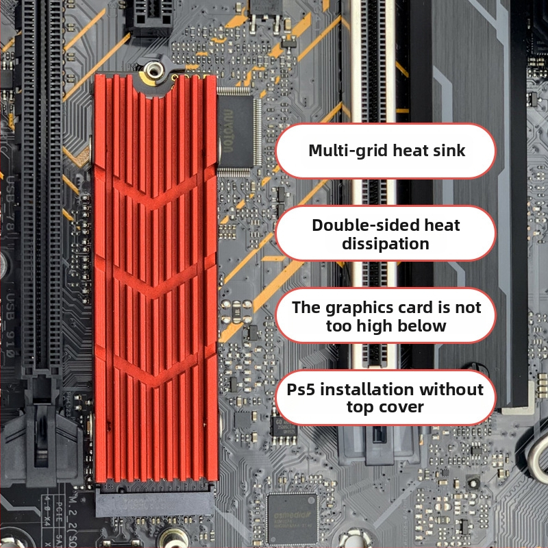 M.2 SSD hűtő (notebook/laptop kompatibilis) – típus: hűtőradiátor; hőelvezetés: radiátor; kompatibilis: notebook; kiegészítő: laptop