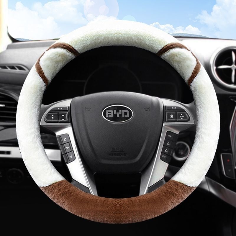 Husă pentru volan de iarnă, montaj universal, personalizare disponibilă, compatibilă cu mai multe modele BYD.