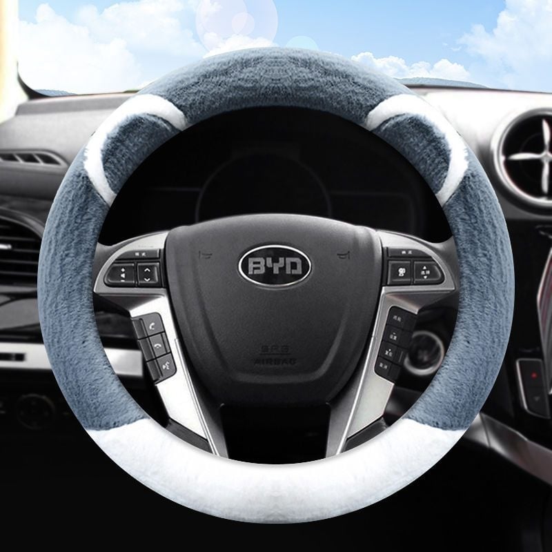 Husă pentru volan de iarnă, montaj universal, personalizare disponibilă, compatibilă cu mai multe modele BYD.