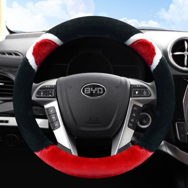 Husă pentru volan de iarnă, montaj universal, personalizare disponibilă, compatibilă cu mai multe modele BYD.