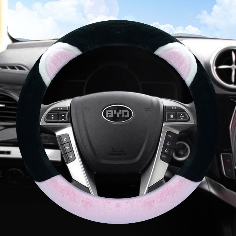 Husă pentru volan de iarnă, montaj universal, personalizare disponibilă, compatibilă cu mai multe modele BYD.