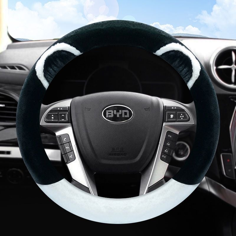 Husă pentru volan de iarnă, montaj universal, personalizare disponibilă, compatibilă cu mai multe modele BYD.