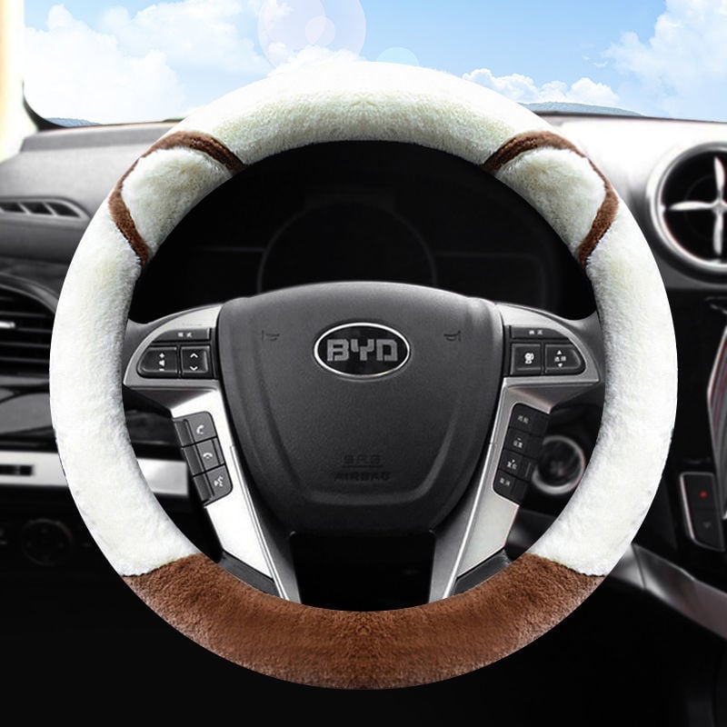 Husă pentru volan de iarnă, montaj universal, personalizare disponibilă, compatibilă cu mai multe modele BYD.