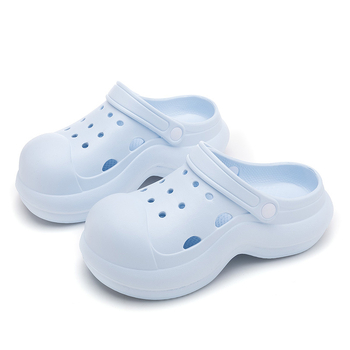 Qi Dashun Crocs stiliaus EVA putų sandalai moterims, kvėpuojantys aukštakulniai sandalai, paplūdimiui ir sodams, padas 3,5 cm+