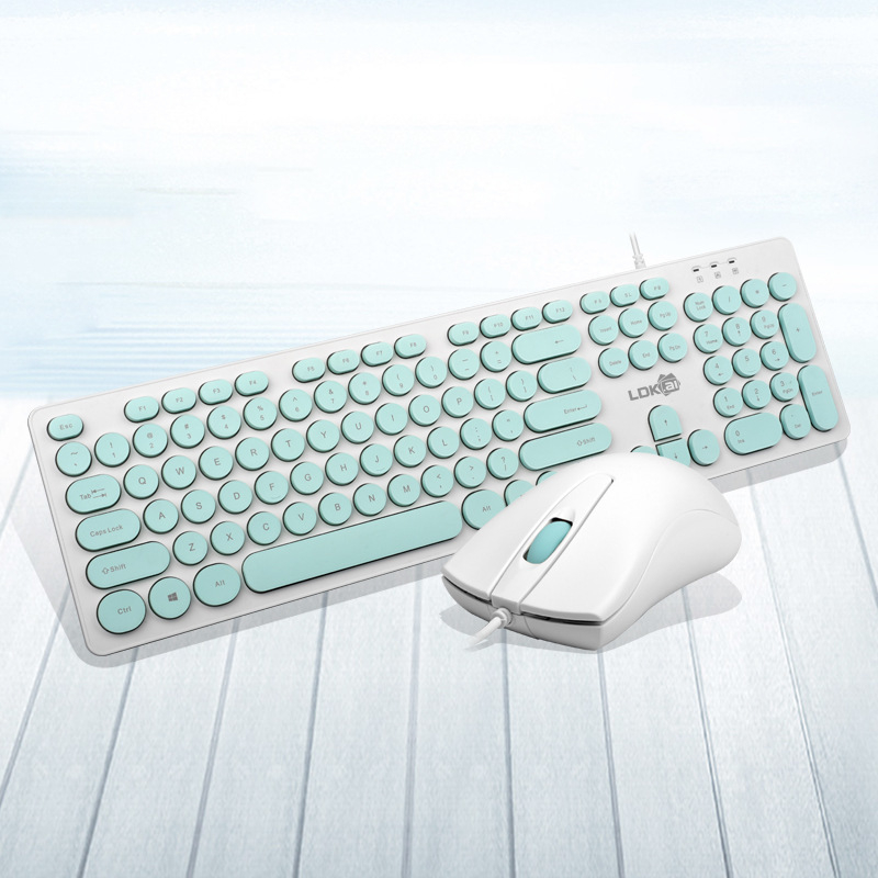 Set tastatură și mouse cablat 1900, USB, 1600 DPI, rezistent la apă