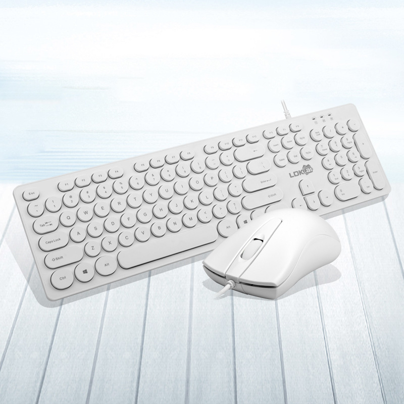 Set tastatură și mouse cablat 1900, USB, 1600 DPI, rezistent la apă