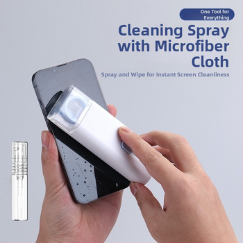 7-in-1 tīrīšanas komplekts tastatūrai ar taustiņu izvilkšanas rīku, tīrīšanas rīkiem telefona ekrānam un Bluetooth austiņām – ABS, 90 g, savietojams ar klaviatūru, universāls tīrīšanas komplekts