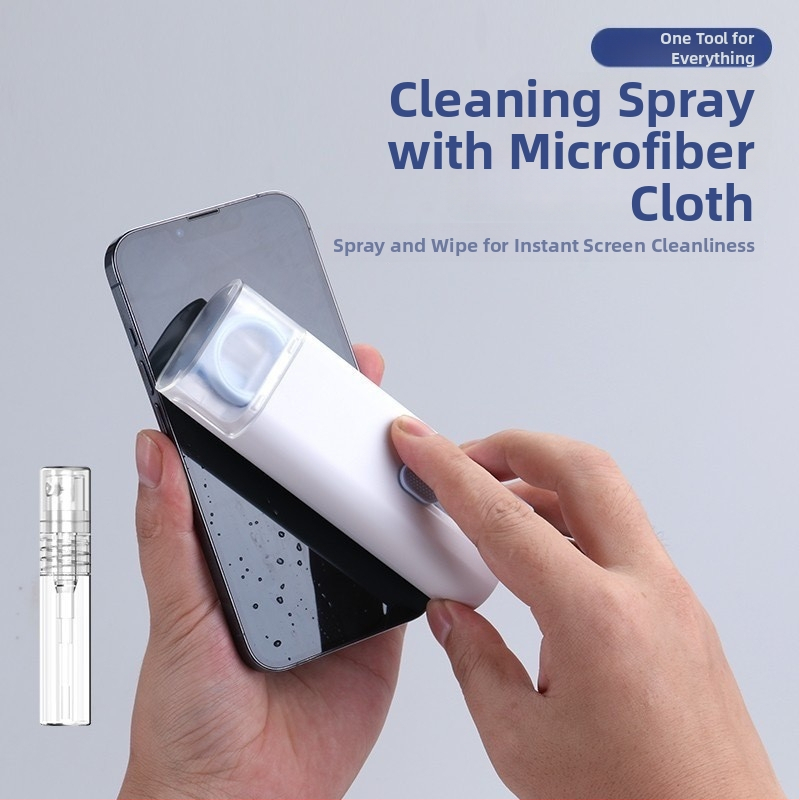 7-in-1 tīrīšanas komplekts tastatūrai ar taustiņu izvilkšanas rīku, tīrīšanas rīkiem telefona ekrānam un Bluetooth austiņām – ABS, 90 g, savietojams ar klaviatūru, universāls tīrīšanas komplekts