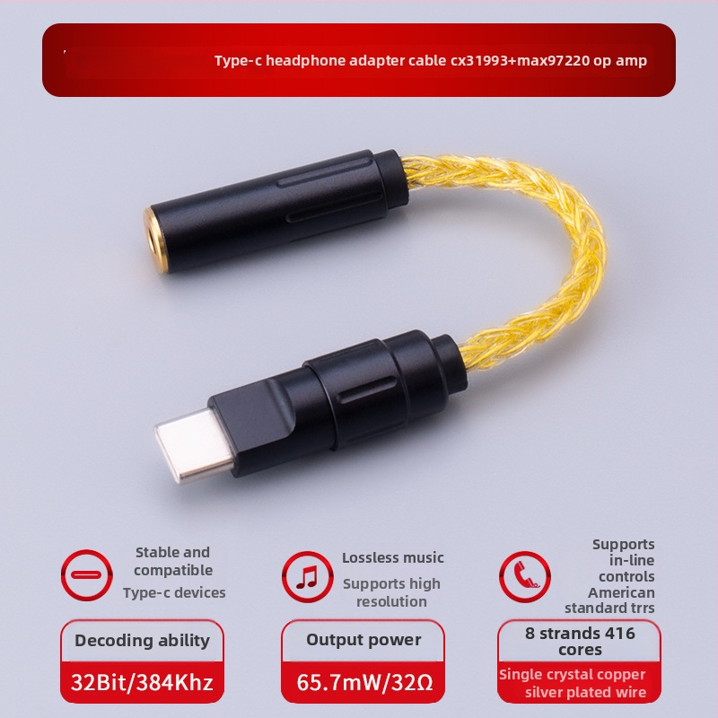 Bartok LY03 heliDAC op-ampsiga – Type-C mobiiliadapter, ühildu Huawei/Samsung/Xiaomi/iPhone 15/16 (CX31993, MAX97220 op-amp-id)