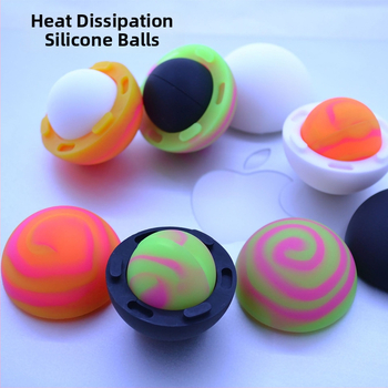 Apple nešiojamojo kompiuterio aušintu pagrindas, silikono neslidžios pagalvėlės, keturių vienetų komplektas, oro aušinimas