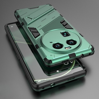 OPPO X6 Pro Θήκη κινητού δύο-σε-ένα με στήριγμα, προστασία από πτώσεις — TPU+PC, χύτευση με έγχυση