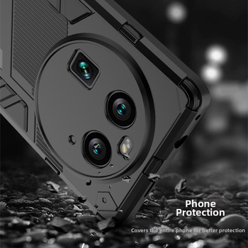 OPPO X6 Pro divu vienā aizsargapvalks ar atbalstu pret kritieniem — TPU+PC, injekcijas ražošana