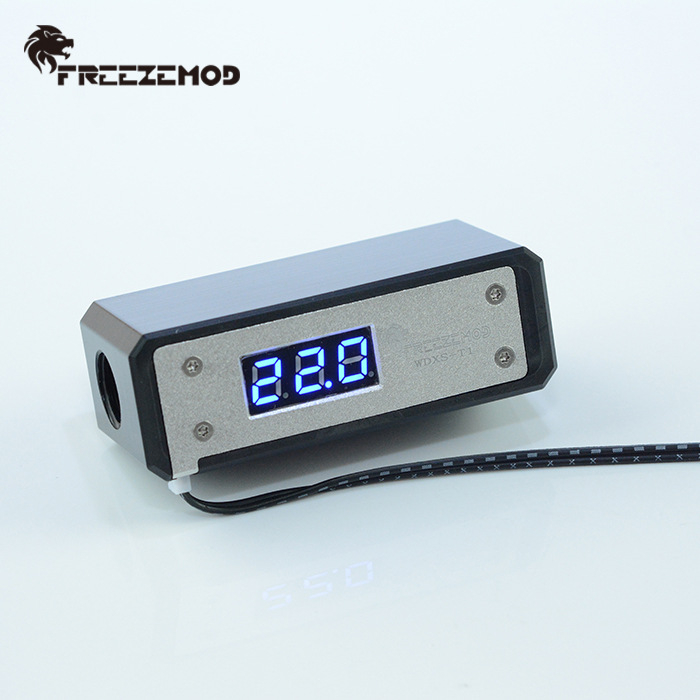 FREEZE MOD WDXS-T1 vízhűtés hőmérséklet kijelző laptopokhoz, vízhűtéses kiegészítő, többplatformos kompatibilitás