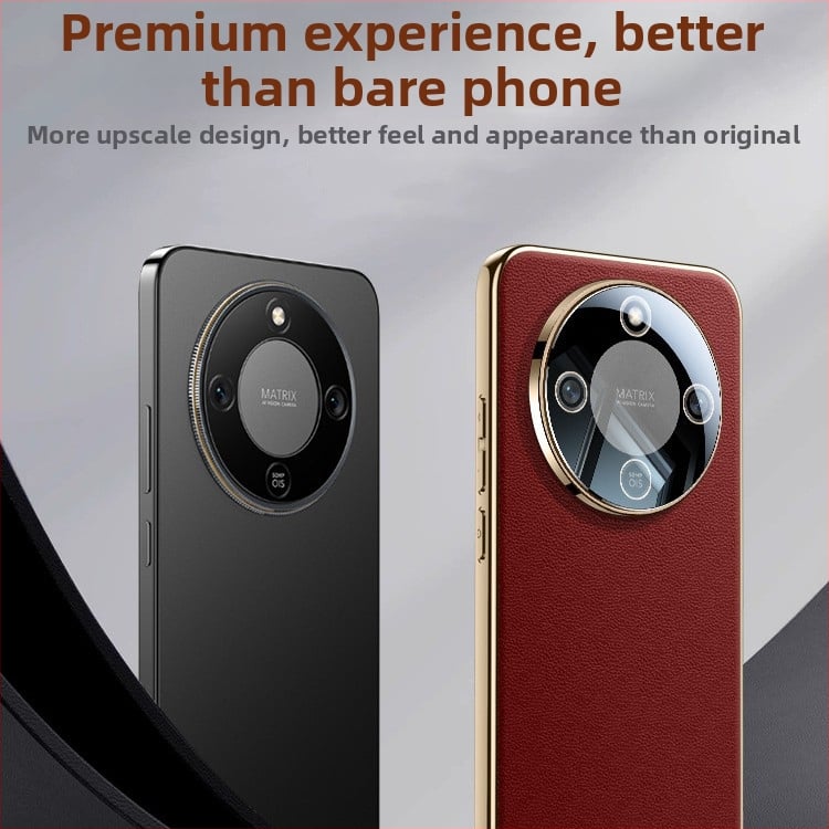 Ādas aizsarg vāciņš priekš Honor X70 – pilna kameras aizsardzība, krišanas pretestība, skrāpējumu izturība, karstās preses beigu apdare