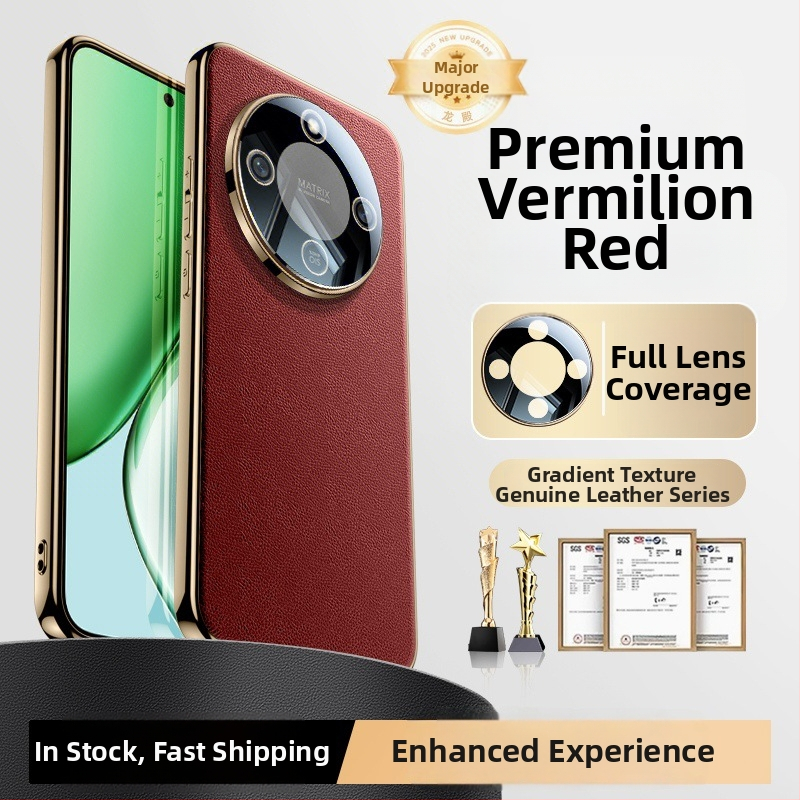 Ādas aizsarg vāciņš priekš Honor X70 – pilna kameras aizsardzība, krišanas pretestība, skrāpējumu izturība, karstās preses beigu apdare