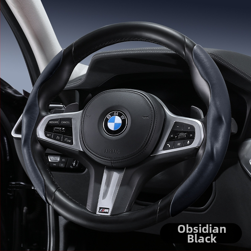 Automašīnas stūres pārsegs – ultra plāns, pretslīdēšana, mākslīgā āda ar suedes efektu, nodilumizturīgs, visu sezonu, sporta stils, universāla piemērošana