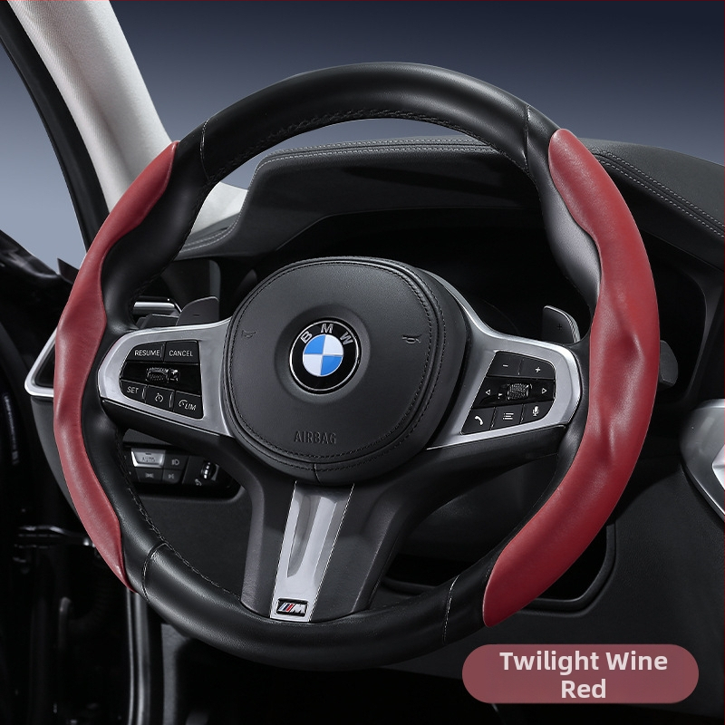 Automašīnas stūres pārsegs – ultra plāns, pretslīdēšana, mākslīgā āda ar suedes efektu, nodilumizturīgs, visu sezonu, sporta stils, universāla piemērošana