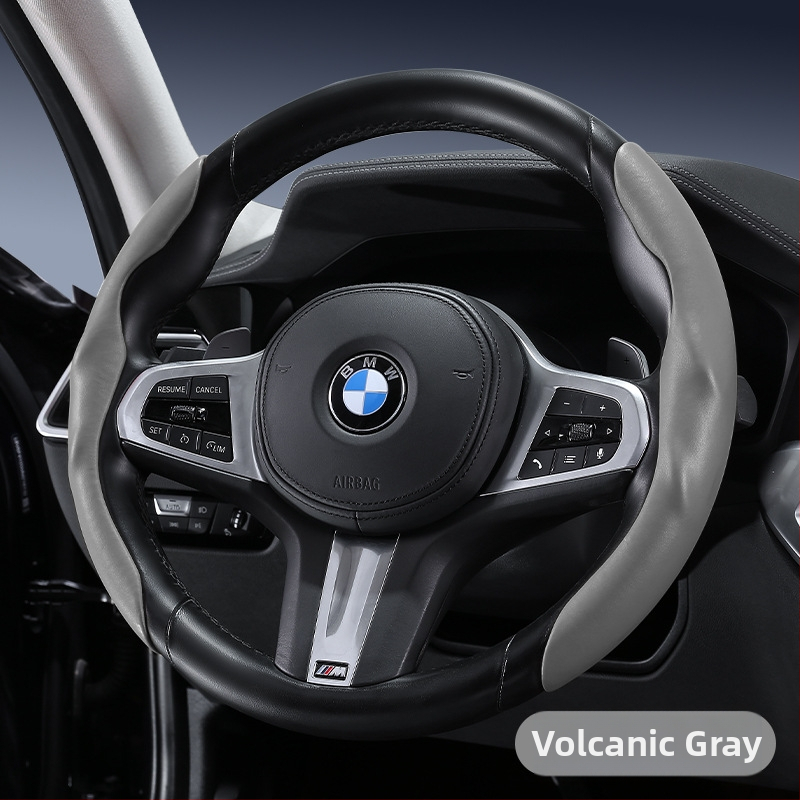 Automašīnas stūres pārsegs – ultra plāns, pretslīdēšana, mākslīgā āda ar suedes efektu, nodilumizturīgs, visu sezonu, sporta stils, universāla piemērošana