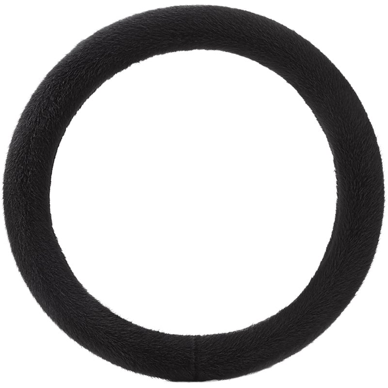 Navlaka za volan od umjetne norke, mekog velura, stilskog i simpatičnog dizajna, zimska toplina, protuklizna, univerzalne veličine, promjer volana 38 cm