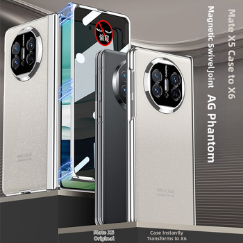 Huawei MateX5 viedtālruņa vāciņš – pilnīgs minimālistisks stils, elektroplatinga materiāls, matēta apdare, kritienizturīgs, piemērots Huawei