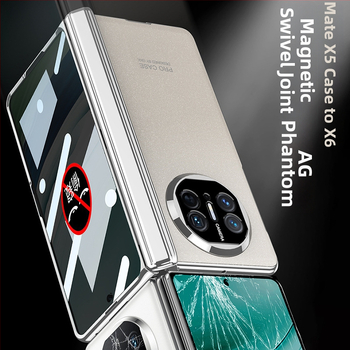 Huawei MateX5 viedtālruņa vāciņš – pilnīgs minimālistisks stils, elektroplatinga materiāls, matēta apdare, kritienizturīgs, piemērots Huawei