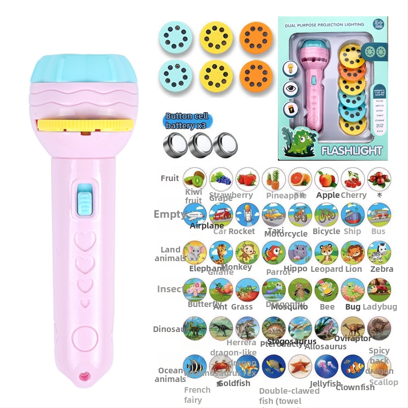 Projekčná svetelná hračká pre predškolák – ranné vzdelávanie, rozpoznávanie tvarov a učenie číslic; plastová konštrukcia.