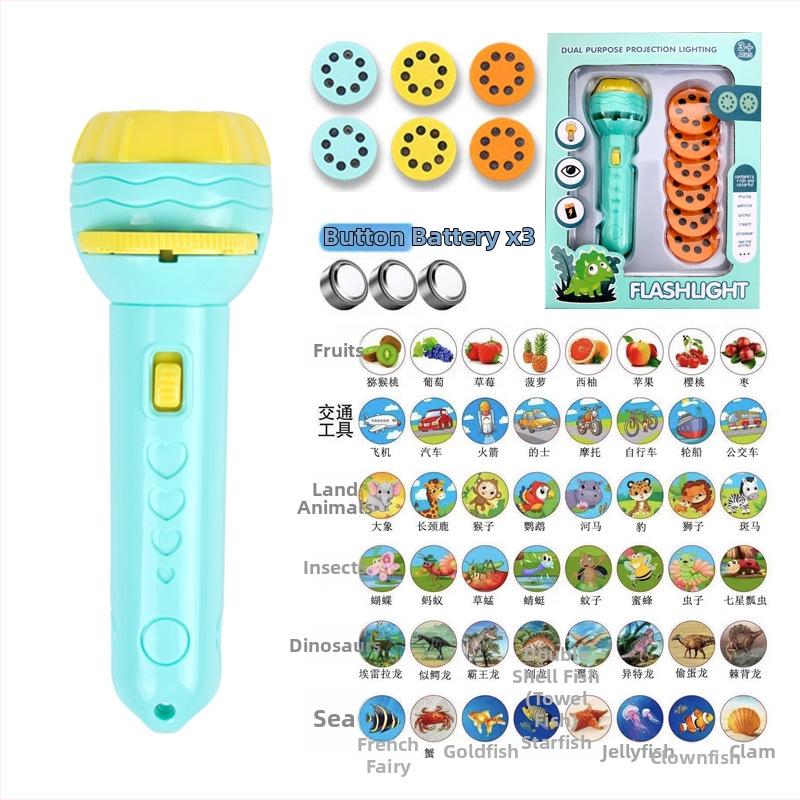 Projekčná svetelná hračká pre predškolák – ranné vzdelávanie, rozpoznávanie tvarov a učenie číslic; plastová konštrukcia.