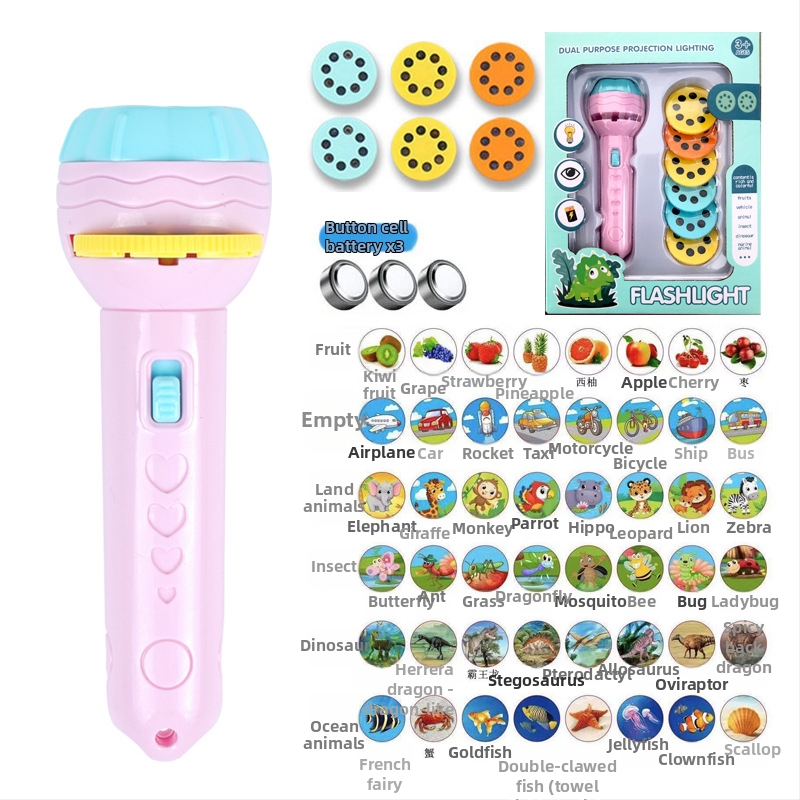 Projekčná svetelná hračká pre predškolák – ranné vzdelávanie, rozpoznávanie tvarov a učenie číslic; plastová konštrukcia.