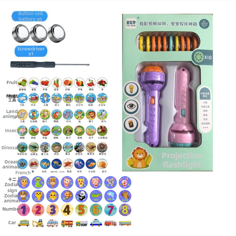 Projekčná svetelná hračká pre predškolák – ranné vzdelávanie, rozpoznávanie tvarov a učenie číslic; plastová konštrukcia.