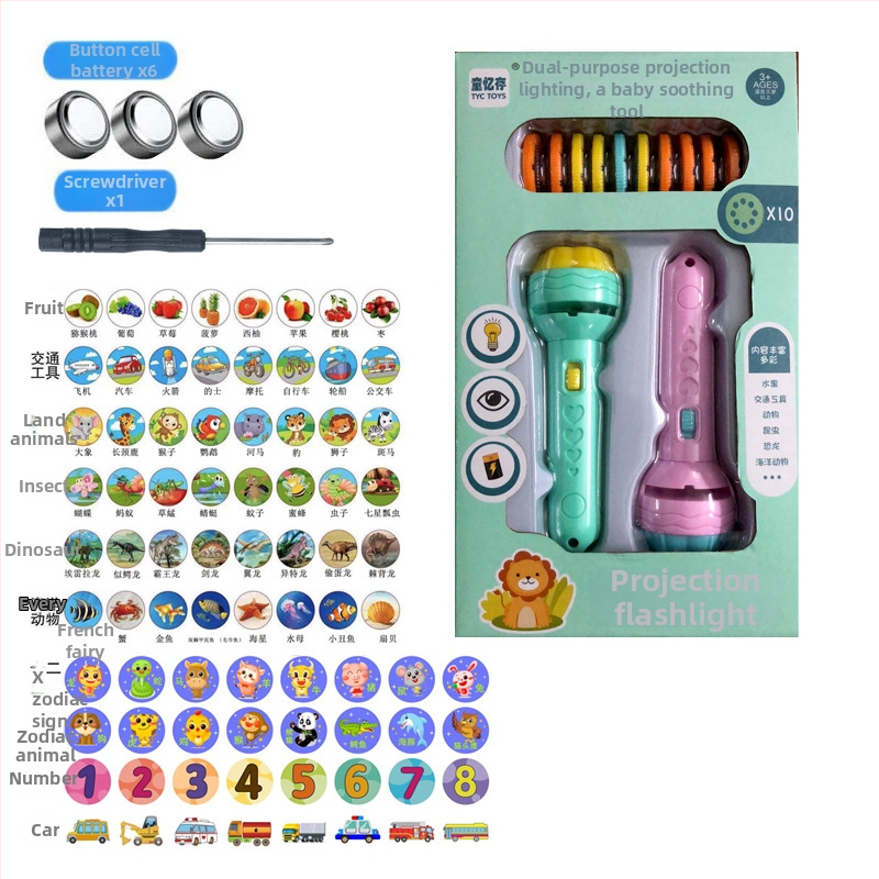 Projekčná svetelná hračká pre predškolák – ranné vzdelávanie, rozpoznávanie tvarov a učenie číslic; plastová konštrukcia.