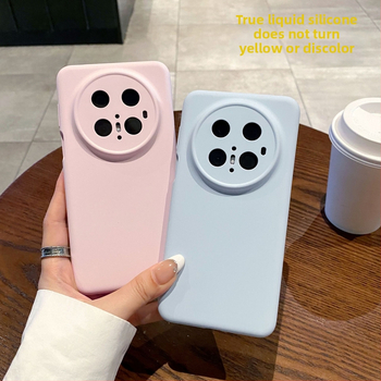 Kryt na Huawei Mate70 Pro+ - Skutočný tekutý silikón, Úplná ochrana, Ochrana objektívu, Proti pádu, Proti žltnutiu