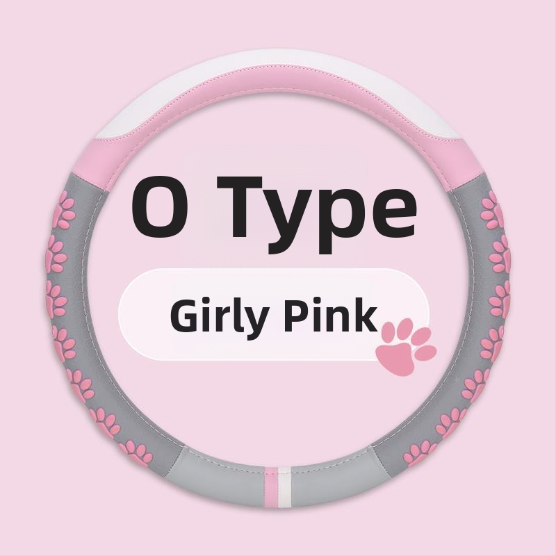 Stūres pārsegs ar D formas dizainu, mākslīgā āda, skaists stils, visu sezonu universālais uzlikums, zīmols Jin Ming