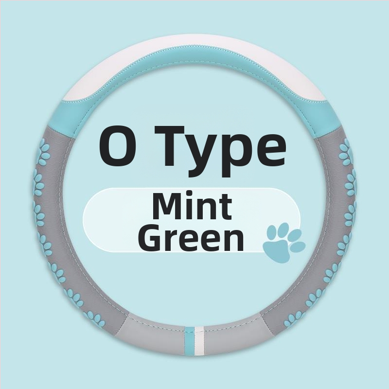 Stūres pārsegs ar D formas dizainu, mākslīgā āda, skaists stils, visu sezonu universālais uzlikums, zīmols Jin Ming