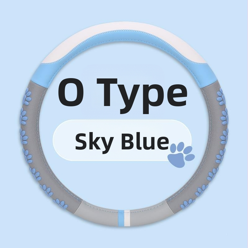 Stūres pārsegs ar D formas dizainu, mākslīgā āda, skaists stils, visu sezonu universālais uzlikums, zīmols Jin Ming