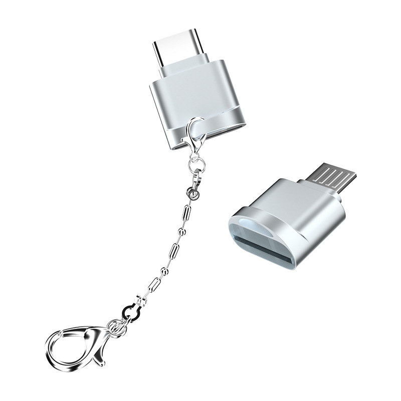 Mini metallist kaardi lugeja Type-C, kiire OTG 3.0 adapter TF mälukaardile, ühildu Huawei Androidiga
