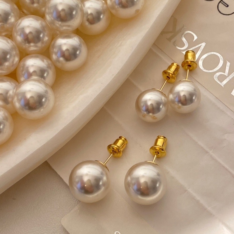 Cercei – Clips pentru urechi în formă de mosquito coil, perle colorate, design geometric minimalist, lucrate manual