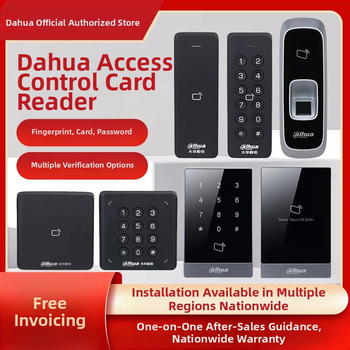 Pristupni čitač kartica s otiskom prsta i lozinkom – vodootporan IC čitač kartica, domet 0,5 m, vrijeme čitanja 0,001 s, kapacitet 30 000, frekvencija 13,65 MHz